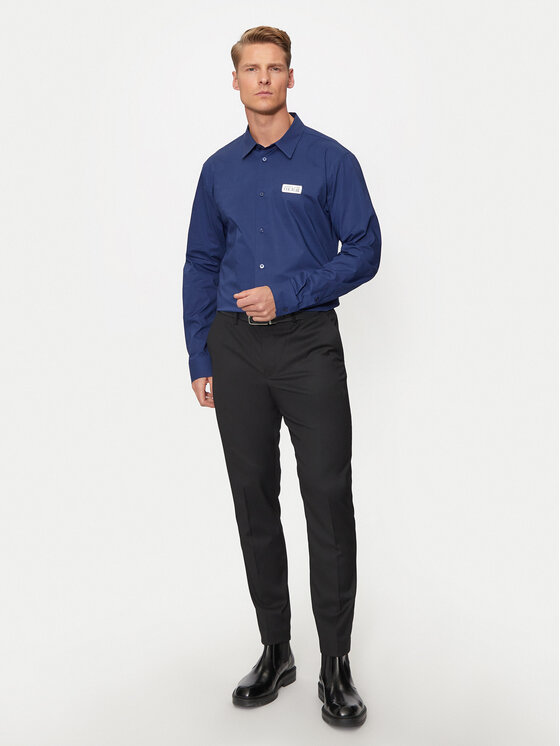 Versace Jeans Couture Versace Jeans Couture Srajca 77GALYR1 Mornarsko modra Regular Fit