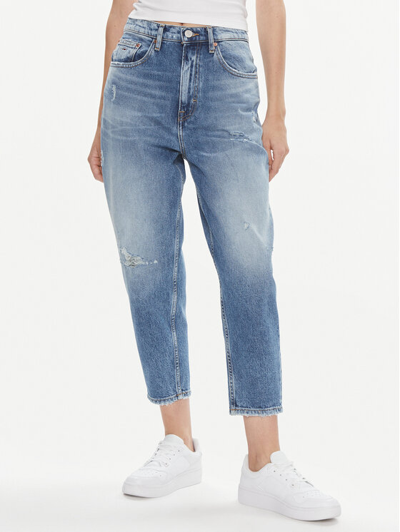 Tommy Jeans Jeans hlače DW0DW17622 Modra Mom Fit