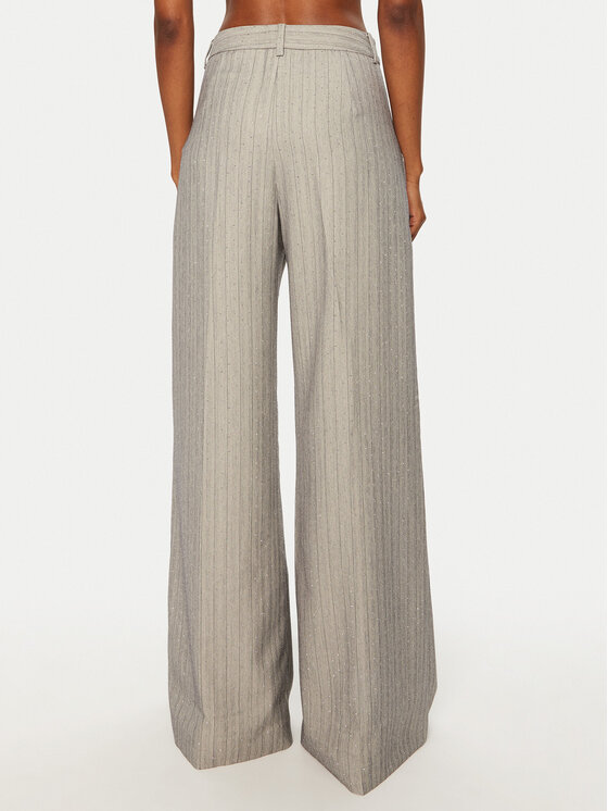 Munthe Munthe Spodnie materiałowe 244142224410 Szary Regular Fit