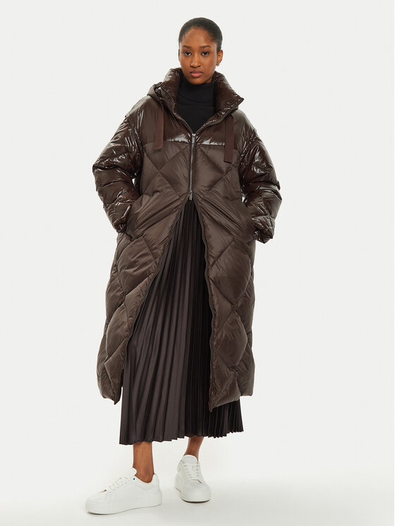 Marella Marella Pernata jakna Amianto 2423496025 Smeđa Regular Fit