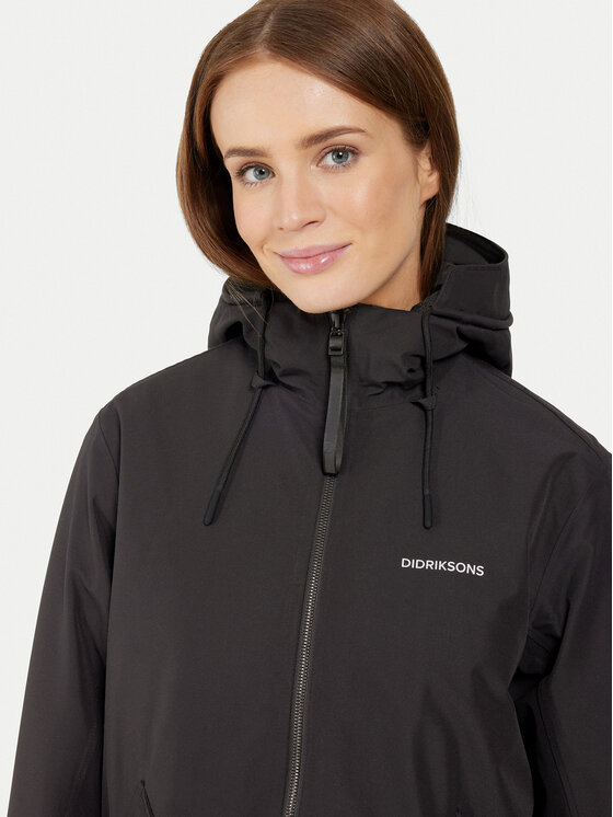 Didriksons Didriksons Parka Fia 505372 Czarny Relaxed Fit