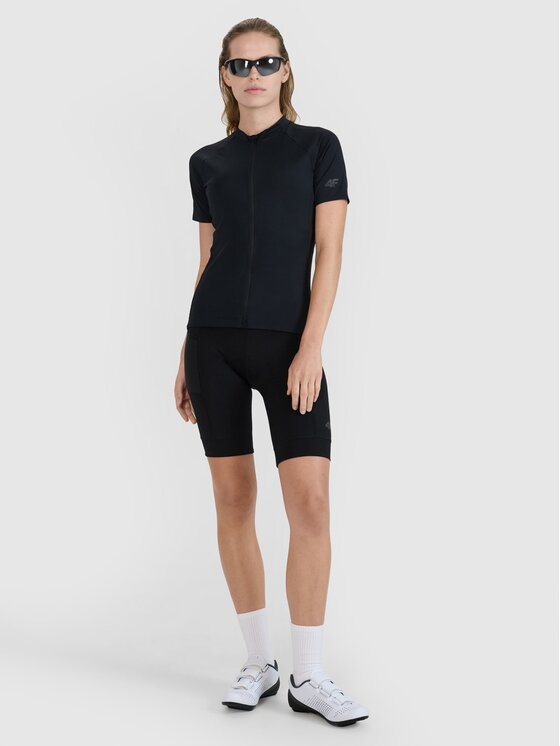 4F 4F Maglietta da ciclismo 4FWSS25TFTSF1291-20S Nero Slim Fit