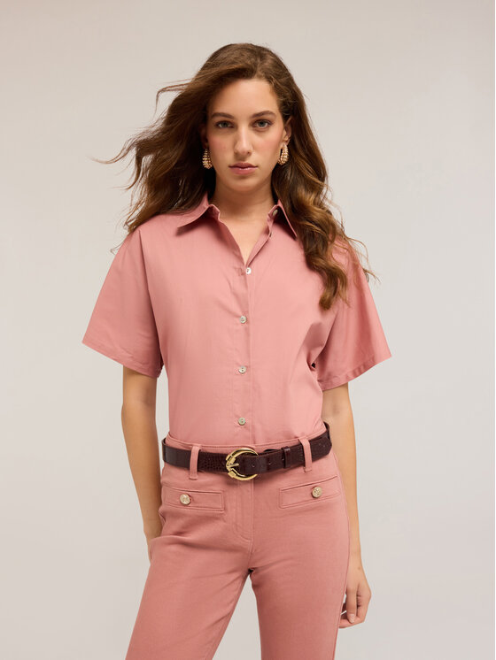 Motivi Motivi Camicia 5258W000496N006 Rosa Boxy Fit