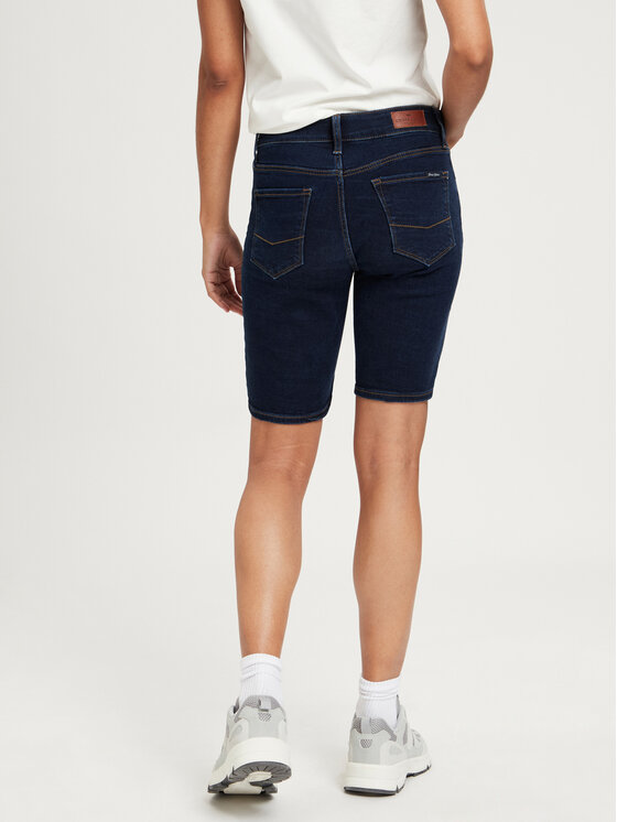 Cross Jeans Cross Jeans Szorty jeansowe P 528-005 Niebieski Slim Fit