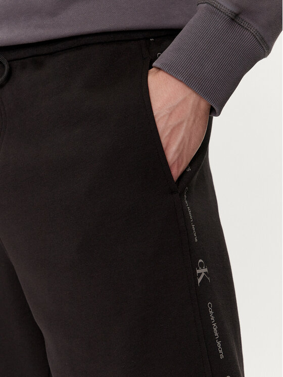 Calvin Klein Jeans Calvin Klein Jeans Pantaloni scurți sport Logo Repeat J30J325129 Negru Regular Fit