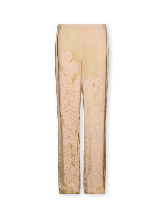 Elena Mirò Elena Mirò Spodnie materiałowe P026P000479N001 Kremowy Regular Fit