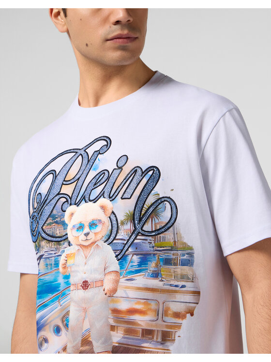 PHILIPP PLEIN PHILIPP PLEIN T-Shirt 29028 Biały Regular Fit