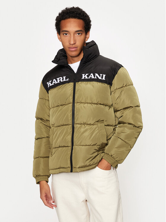 Karl Kani Dūnu jaka Retro Essential 60760012 Zaļš Regular Fit