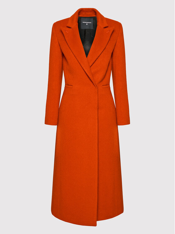 Patrizia Pepe Patrizia Pepe Vilnonis paltas 2S1392/A9S9-R734 Raudona Regular Fit