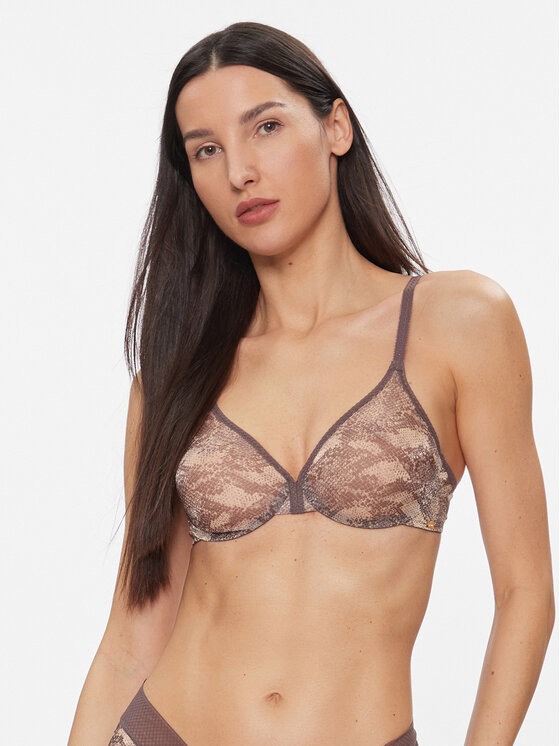 Gossard Bralette krūšturis Glossies Snake 13011 Pelēks