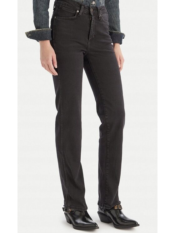 Wrangler Wrangler Jeansy Straight 658 Czarny Straight Fit