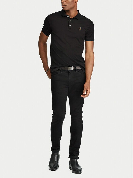 Polo Ralph Lauren Polo Ralph Lauren Polokošile Ssl-Knt 710685514002 Černá Slim Fit