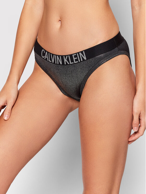 Calvin Klein Swimwear Bikinio apačia Core Festive KW0KW01578 Sidabrinė