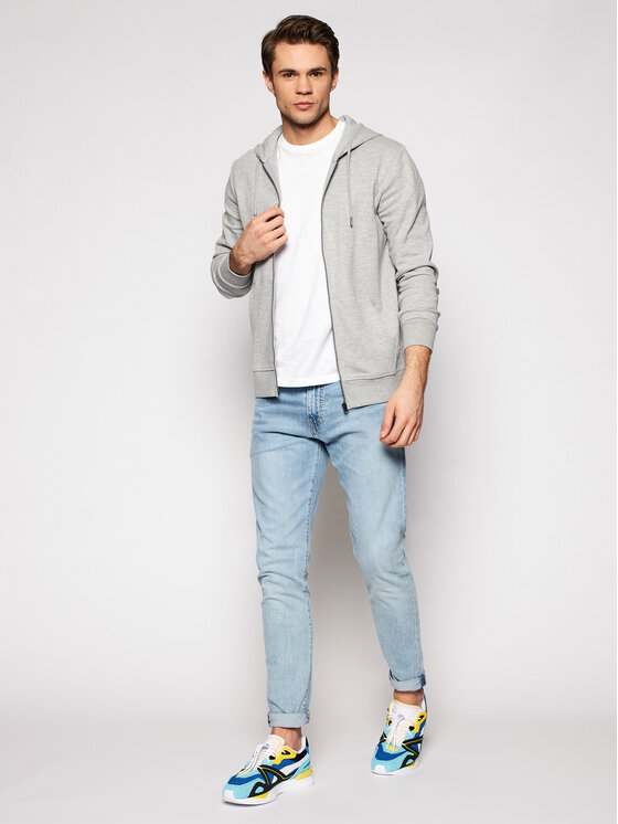 Jack&Jones Jack&Jones Majica dugih rukava Basic 12181901 Siva Regular Fit