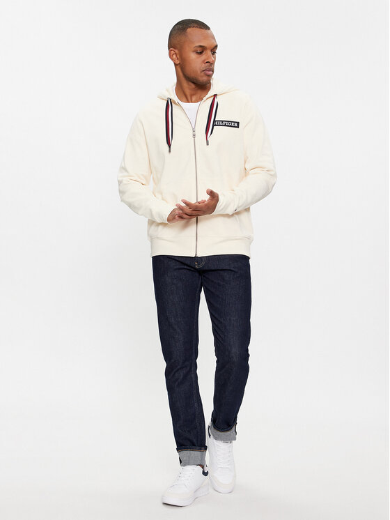 Tommy Hilfiger Tommy Hilfiger Pluus Global Stripe MW0MW33658 Beež Regular Fit