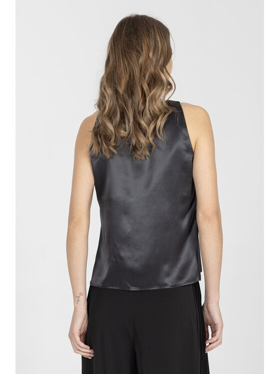 Deni Cler Milano Deni Cler Milano Top W-DC-0019-F2-A9-90-1 Czarny Regular Fit