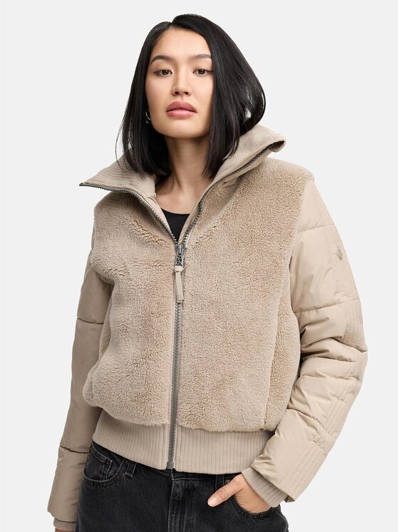 Navahoo Navahoo Kurtka zimowa Teddyzone Szary Regular Fit