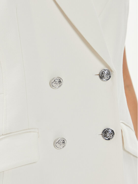 Guess Guess Kokteiļkleita W4YK25 KBJP2 Écru Regular Fit