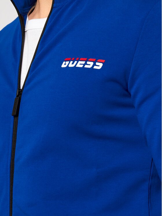 Guess Guess Mikina U0BA33 K6XF0 Modrá Regular Fit