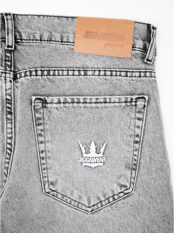 Jigga Wear Jigga Wear Jeansy Klasyczne 131769 Szary jasny Regular Fit