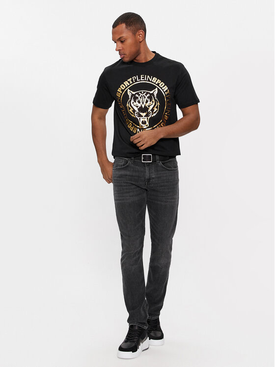 Plein Sport Plein Sport T-shirt SADC MTK6929 SJY001N Nero Regular Fit