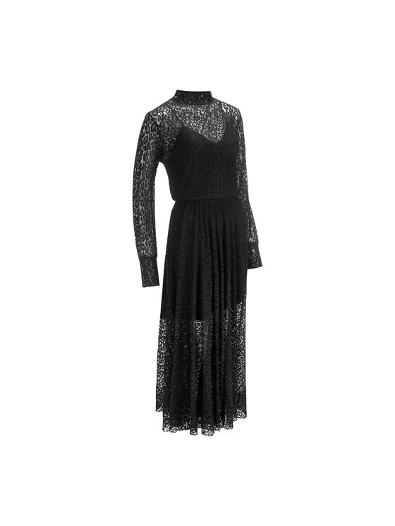 La Mania La Mania Sukienka codzienna MAHL Czarny Classic Fit