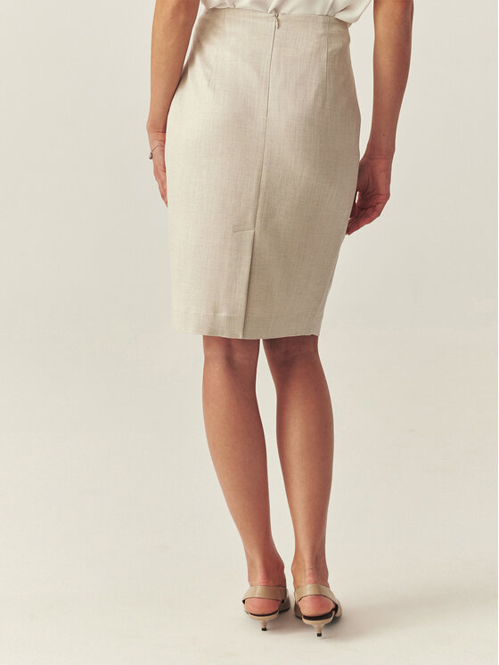 TATUUM TATUUM Spódnica midi MONITA Beżowy Flare Fit