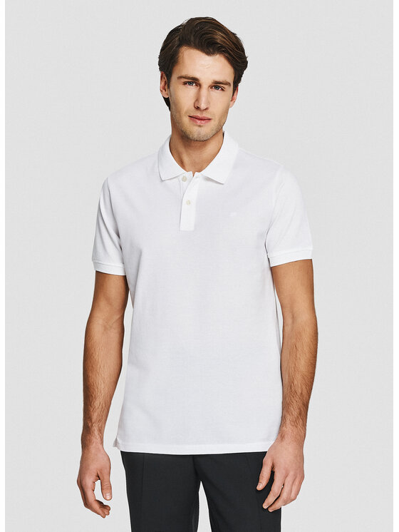 Pako Lorente Pako Lorente Polo P26SN-TX-004 Biały Classic Fit