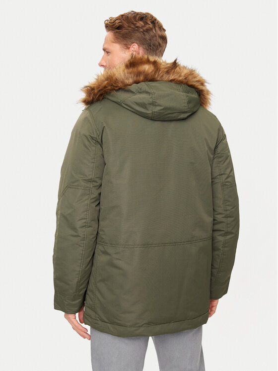 Gap Gap Žieminė striukė 726377-00 Žalia Regular Fit