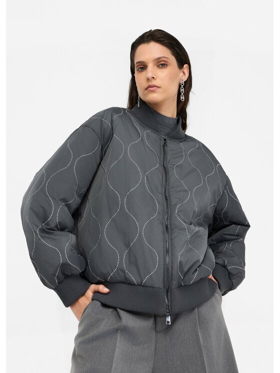 Liu Jo Liu Jo Giubbotto piumino CF5237T280209001 Grigio Regular Fit