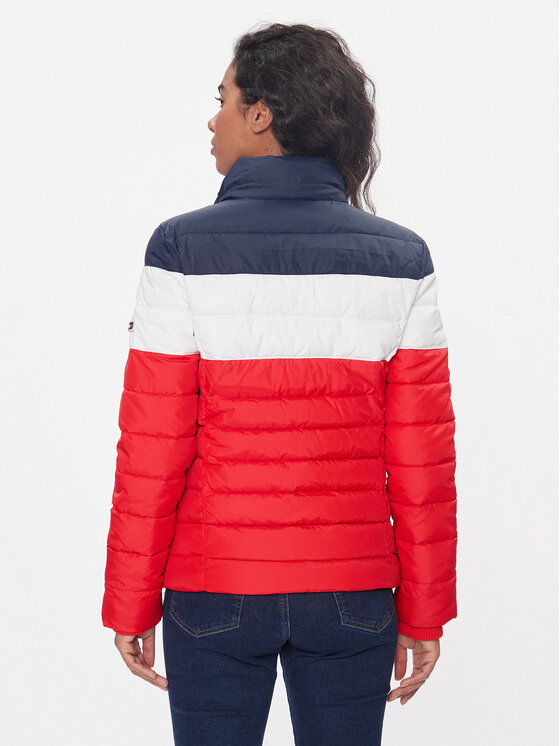 Tommy Jeans Tommy Jeans Zimska jakna Colorblock DW0DW17257 Pisana Slim Fit