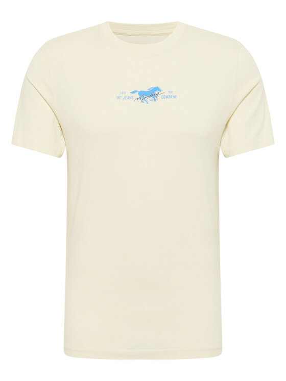 Mustang Mustang T-shirt AUSTIN Beige Regular Fit