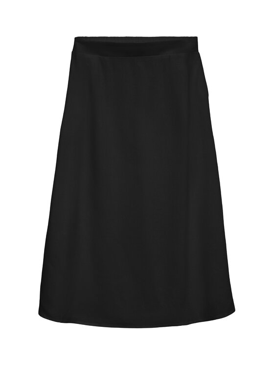 Vero Moda Vero Moda Spódnica midi Mymilo 10340419 Czarny Regular Fit