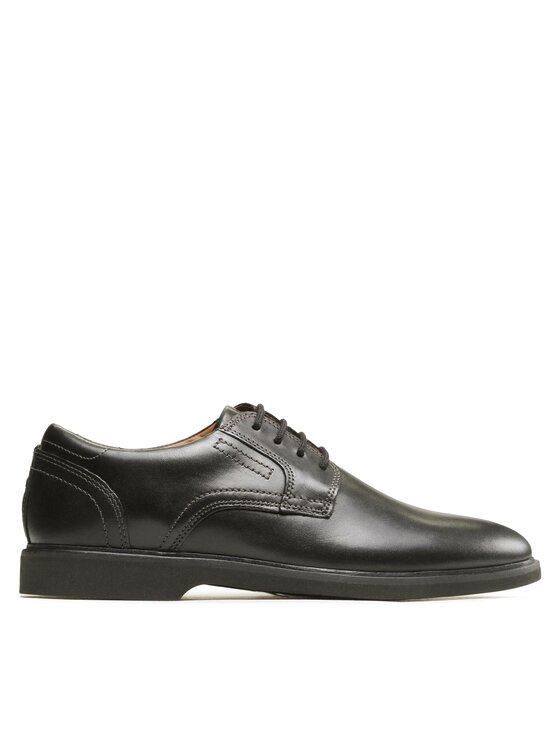 Pantofi Clarks Malwood Lace 26168162 Black Leather