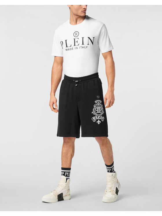 PHILIPP PLEIN PHILIPP PLEIN Szorty sportowe 24327 Czarny Jogger Fit