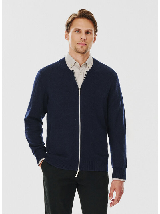 Pako Lorente Pako Lorente Kardigan P24WF-2X-001 Granatowy Classic Fit