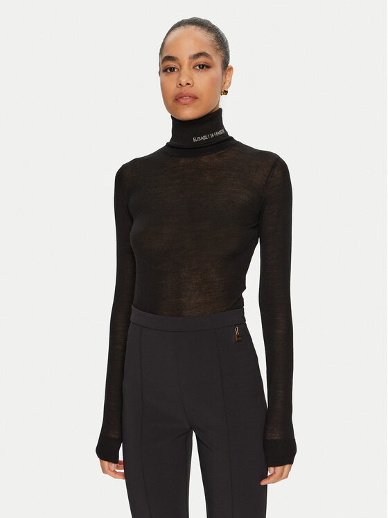 Elisabetta Franchi Elisabetta Franchi Dolčevita MK-25S-47E2 Crna Regular Fit