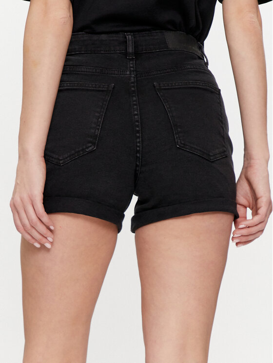 Noisy May Noisy May Szorty jeansowe Moni 27029491 Czarny Slim Fit