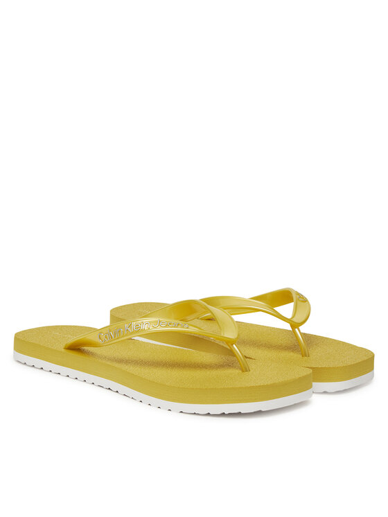Calvin Klein Jeans Calvin Klein Jeans Flip-flops Thong+ Tpu Metallic YW0YW01720 Sárga