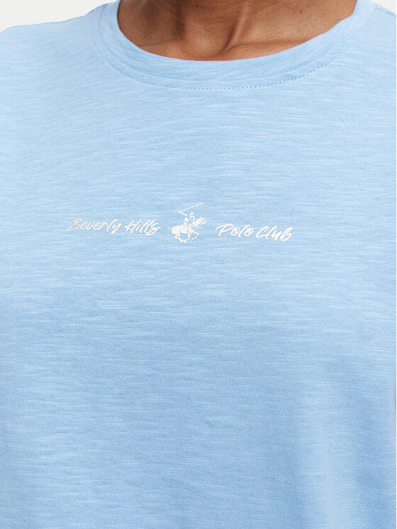 Beverly Hills Polo Club Beverly Hills Polo Club T-Shirt P-SS26W-TS6510 Ανοιχτό μπλε Regular Fit