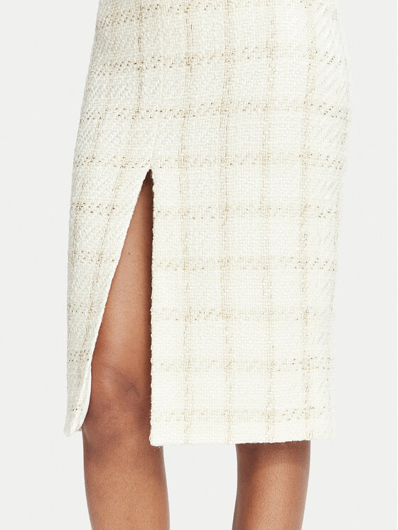 Elisabetta Franchi Elisabetta Franchi Pliiatsseelik GO-232-67E2-V440 Kreemjas Slim Fit