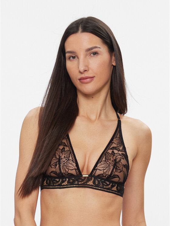 Aubade Aubade Podprsenka Bralette Coeur a Corps 1B10B Černá