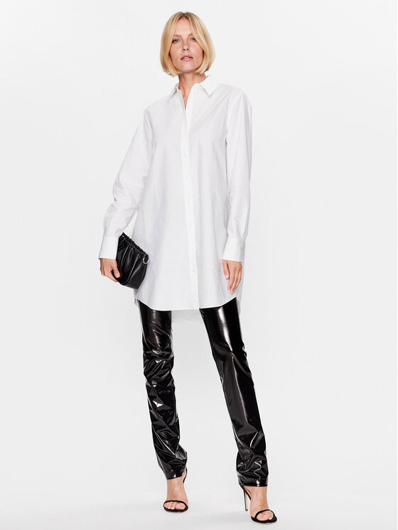 KARL LAGERFELD KARL LAGERFELD Πουκάμισο Ikonik 2.0 230W1600 Λευκό Oversize