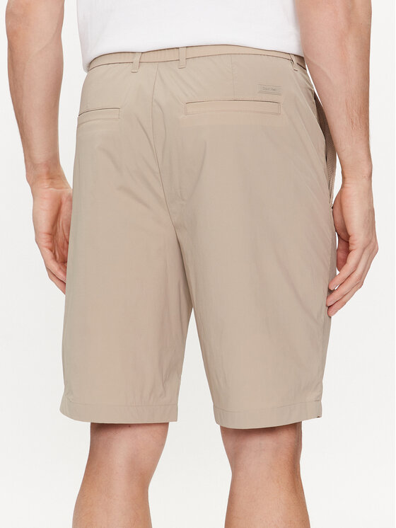 Calvin Klein Calvin Klein Σορτς υφασμάτινο K10K112836 Μπεζ Straight Fit