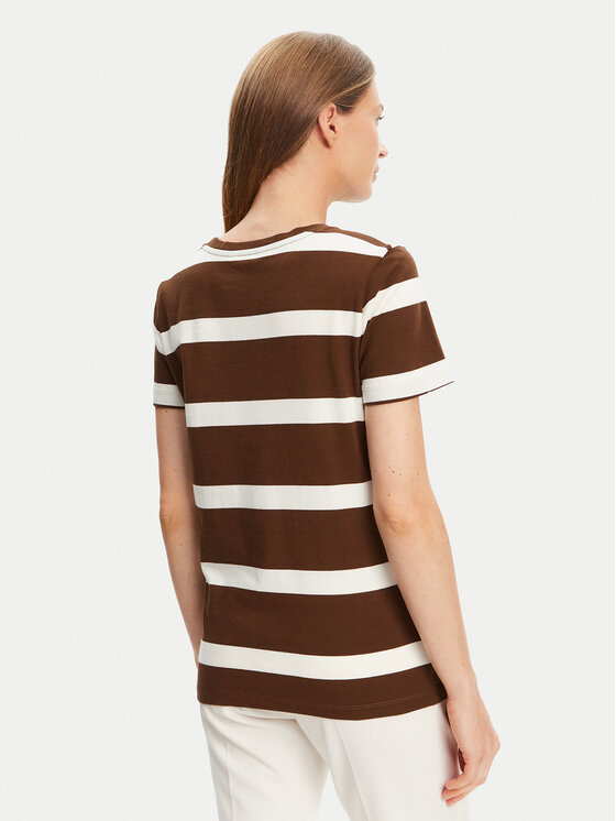 Tommy Hilfiger Tommy Hilfiger Póló Script WW0WW45746 Barna Regular Fit