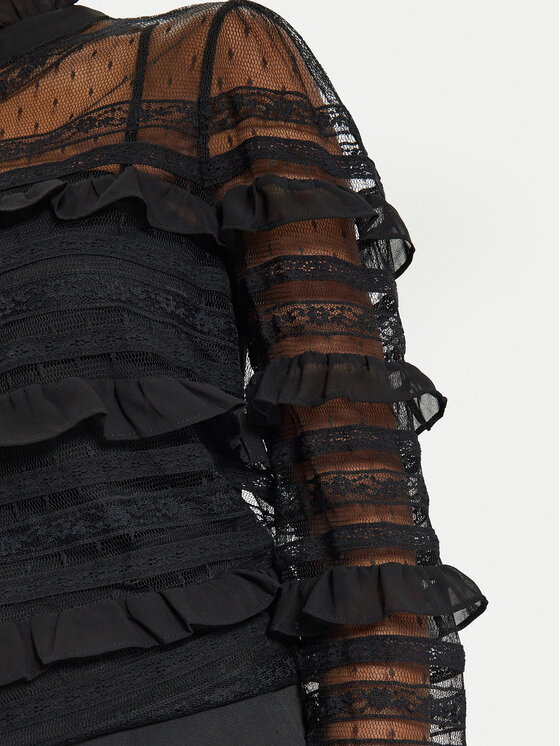 TWINSET TWINSET Särkpluus 241TP2041 Must Regular Fit