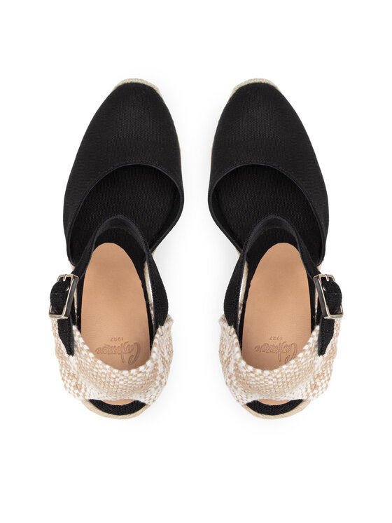 Castañer Castañer Espadrile Carol/8ED/001 020975-100 Negru