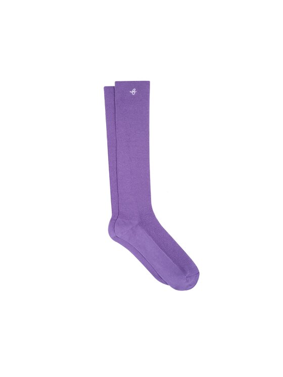 B SIDES B SIDES Podkolanówki MERINO UNISEX Fioletowy