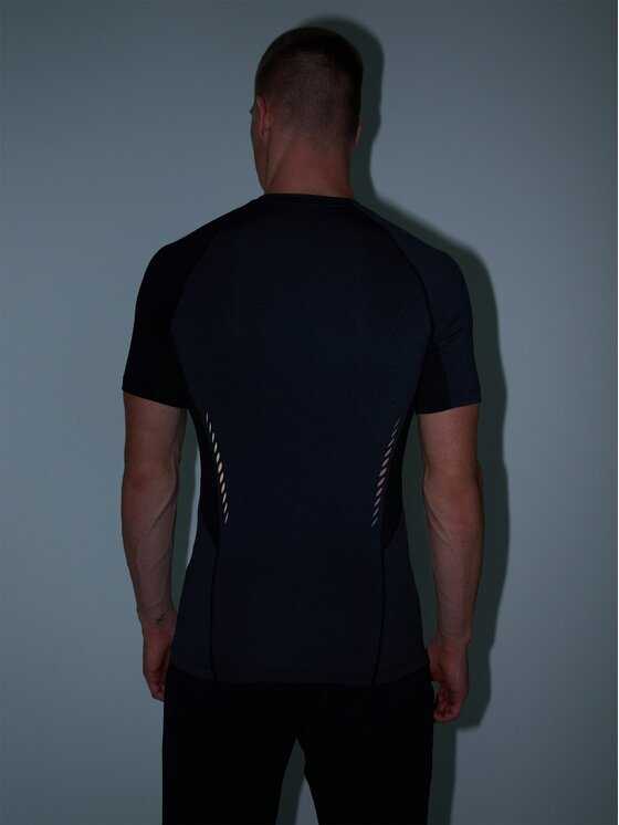 4F 4F Funkčné tričko 4FWAW24TFTSM0955-20M Čierna Slim Fit