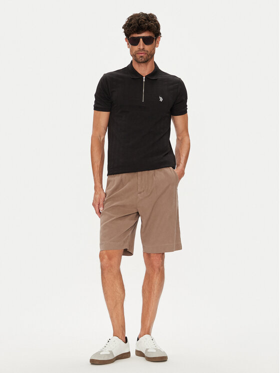 U.S. Polo Assn. U.S. Polo Assn. Polo marškinėliai MUP3992 Juoda Regular Fit